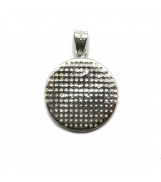 PE001312 Handmade sterling silver pendant solid 925 Yin Yang Empress